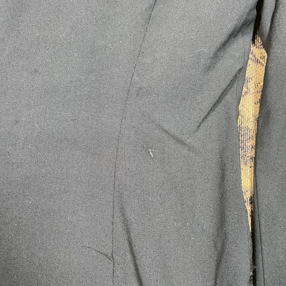 Michael Kors Black One Button Blazer Woman's Size 8 Wool Blend